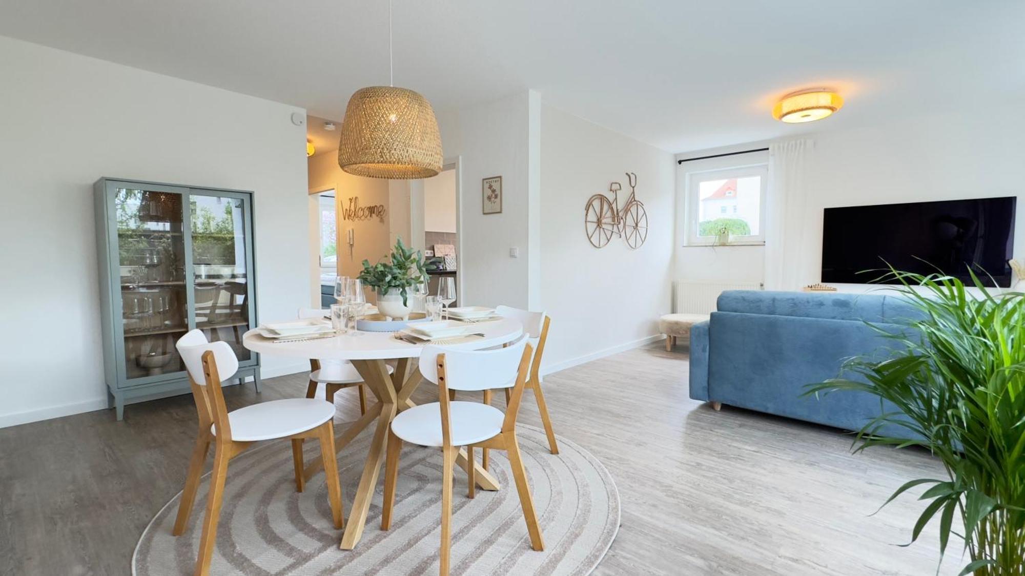 Fewo Am Park - 4P, Boxspringbett, Balkon, Smarttv, Gesundbrunnen, Familienfreundlich Halle  Zewnętrze zdjęcie