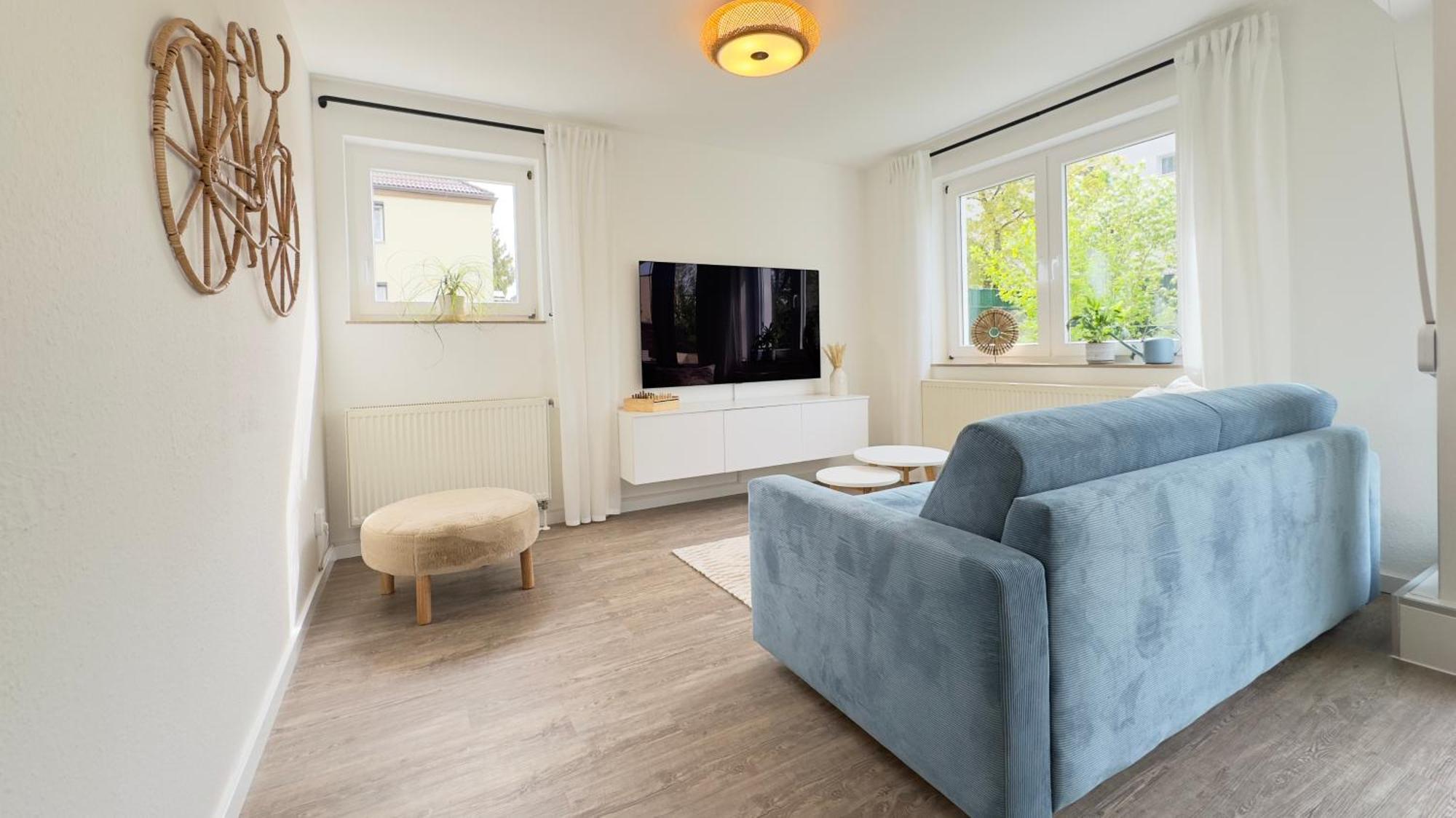 Fewo Am Park - 4P, Boxspringbett, Balkon, Smarttv, Gesundbrunnen, Familienfreundlich Halle  Zewnętrze zdjęcie