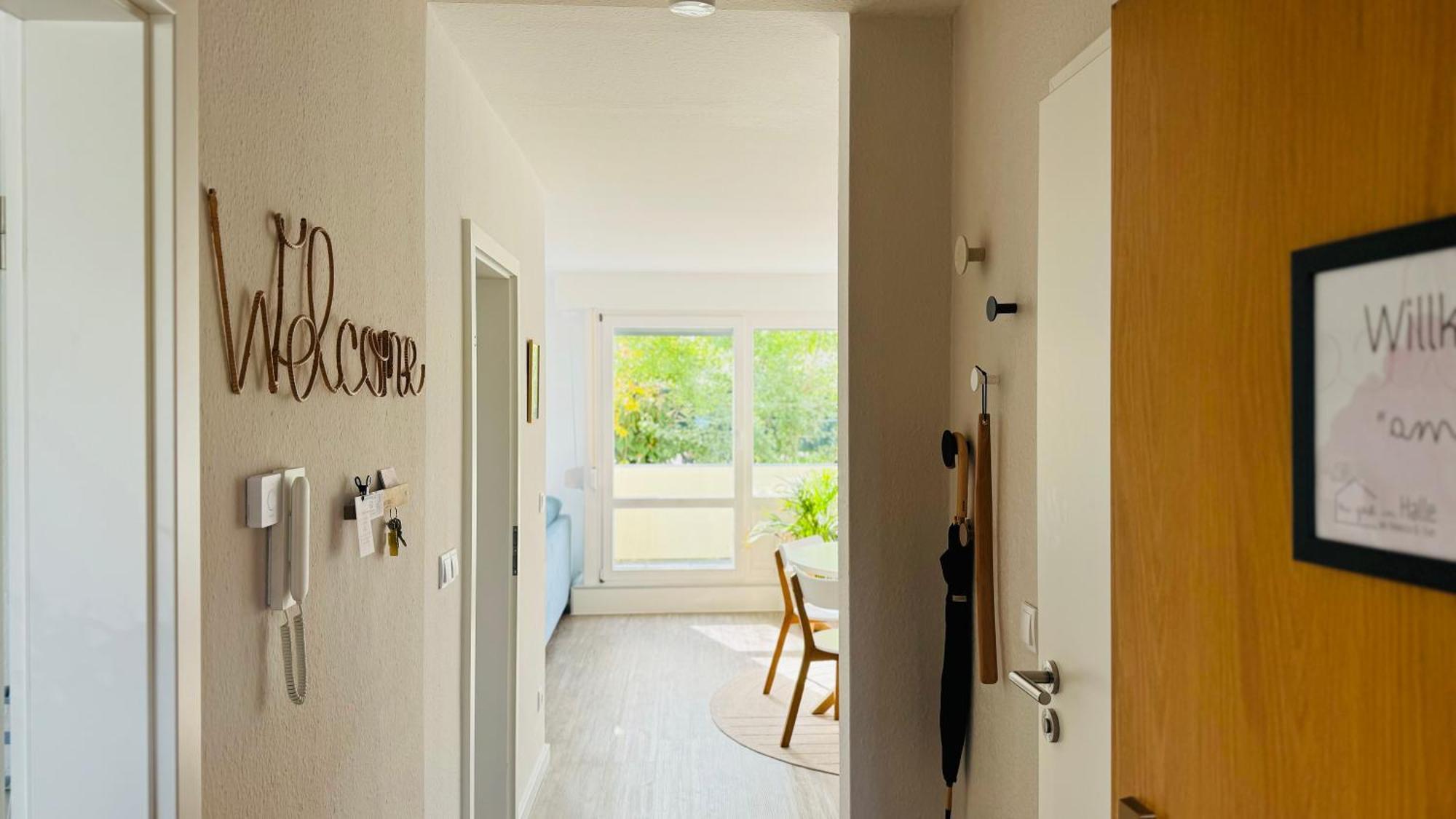 Fewo Am Park - 4P, Boxspringbett, Balkon, Smarttv, Gesundbrunnen, Familienfreundlich Halle  Zewnętrze zdjęcie